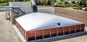Biological exhaust air purification plant