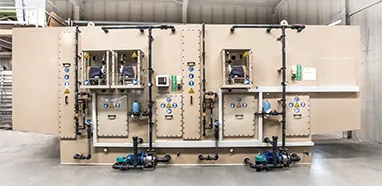 Chemical exhaust air scrubber after installation in Emmingen / Tuttlingen